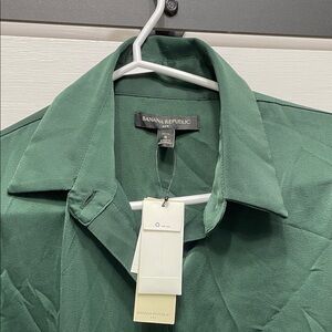 Women’s Dress Banana Republic Forest Green Size Small Petite SP 4P 6P